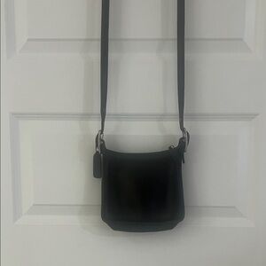 Coach Black Leather Shoulder Bag